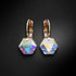 Auskarai „Kaleidoskopas (Aurore Boreale)“ su Swarovski™ kristalais